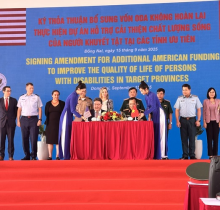 LỄ BÀN GIAO KHU VỰC ĐẤT ĐƯỢC LÀM SẠCH DIOXIN, KHỞI CÔNG HỆ THỐNG CÔNG NGHỆ NHIỆT XỬ LÝ DIOXIN TẠI KHU VỰC SÂN BAY BIÊN HÒA VÀ LỄ KÝ KẾT THỎA THUẬN BỔ SUNG VỐN ODA KHÔNG HOÀN LẠI THỰC HIỆN DỰ ÁN HÒA NHẬP TẠI CÁC TỈNH ƯU TIÊN