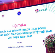 NÂNG CAO CHẤT LƯỢNG SỐNG, THÚC ĐẨY HÒA NHẬP – HỘI THẢO THAM VẤN KẾ HOẠCH NGƯỜI KHUYẾT TẬT 2026–2030