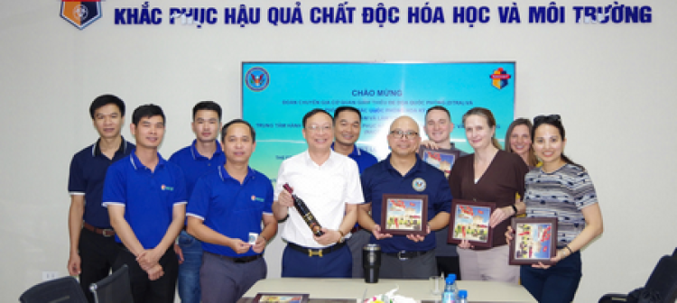 Trung tâm hành động quốc gia khắc phục hậu quả chất độc hóa học và môi trường (NACCET) tiếp đón đoàn chuyên gia DTRA-ODC tới thăm và làm việc