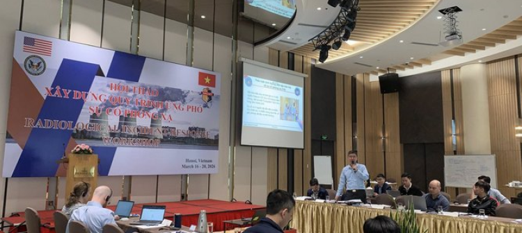 BẾ MẠC HỘI THẢO "XÂY DỰNG QUY TRÌNH ỨNG PHÓ SỰ CỐ PHÓNG XẠ NĂM 2026"
