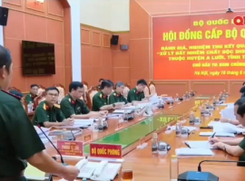 Tổ chức Hội đồng Bộ Quốc phòng xem xét, đánh giá kết quả thực hiện của Dự án "Xử lý đất nhiễm chất độc dioxin tại sân bay A So thuộc huyện A Lưới tỉnh Thừa Thiên Huế”