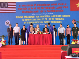 LỄ BÀN GIAO KHU VỰC ĐẤT ĐƯỢC LÀM SẠCH DIOXIN, KHỞI CÔNG HỆ THỐNG CÔNG NGHỆ NHIỆT XỬ LÝ DIOXIN TẠI KHU VỰC SÂN BAY BIÊN HÒA VÀ LỄ KÝ KẾT THỎA THUẬN BỔ SUNG VỐN ODA KHÔNG HOÀN LẠI THỰC HIỆN DỰ ÁN HÒA NHẬP TẠI CÁC TỈNH ƯU TIÊN