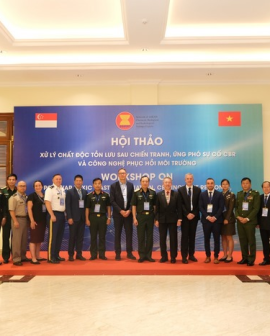 KHAI MẠC HỘI THẢO QUỐC TẾ VỀ "XỬ LÝ CHẤT ĐỘC TỒN LƯU SAU CHIẾN TRANH, ỨNG PHÓ SỰ CỐ CBR VÀ CÔNG NGHỆ PHỤC HỒI MÔI TRƯỜNG"