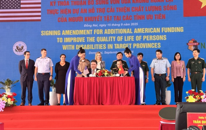 LỄ BÀN GIAO KHU VỰC ĐẤT ĐƯỢC LÀM SẠCH DIOXIN, KHỞI CÔNG HỆ THỐNG CÔNG NGHỆ NHIỆT XỬ LÝ DIOXIN TẠI KHU VỰC SÂN BAY BIÊN HÒA VÀ LỄ KÝ KẾT THỎA THUẬN BỔ SUNG VỐN ODA KHÔNG HOÀN LẠI THỰC HIỆN DỰ ÁN HÒA NHẬP TẠI CÁC TỈNH ƯU TIÊN