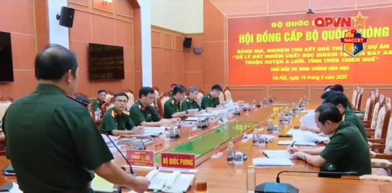Tổ chức Hội đồng Bộ Quốc phòng xem xét, đánh giá kết quả thực hiện của Dự án "Xử lý đất nhiễm chất độc dioxin tại sân bay A So thuộc huyện A Lưới tỉnh Thừa Thiên Huế”